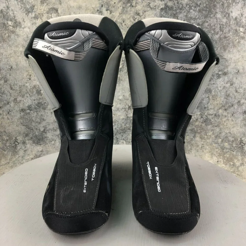 Atomic Women's Size 24 (US 6.5) Black Grey Extended Toebox Winter Ski Boots